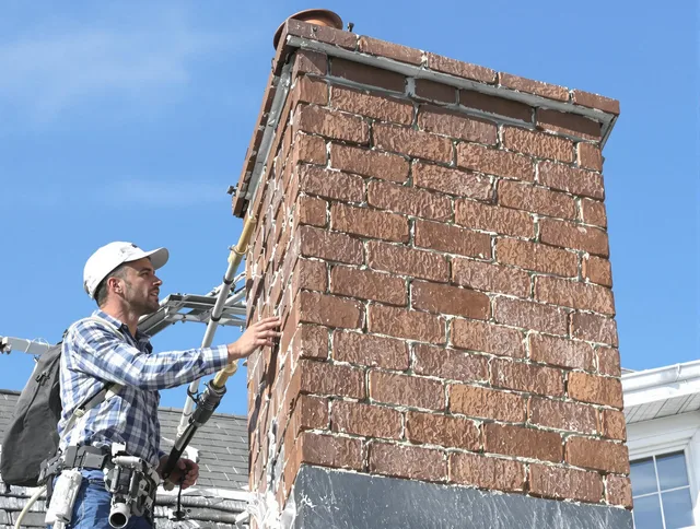 Brickwork for a chimney rebuild by Kent Chimney Sweep in Kent, OH