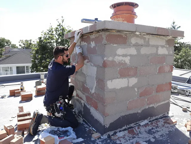 Advanced chimney repair process by Kent Chimney Sweep in Kent, OH