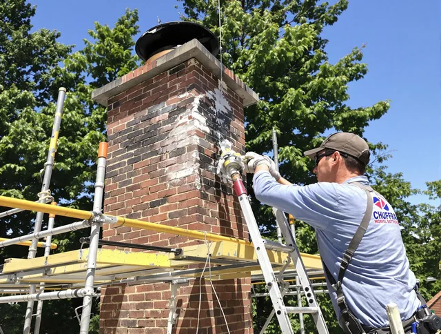 Structural chimney repair by Kent Chimney Sweep in Kent, OH